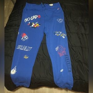 Blue joggers